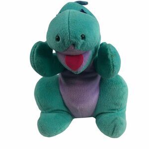 Commonwealth Teal Dinosaur Plush 10" 1991 Stuffed Animal Toy